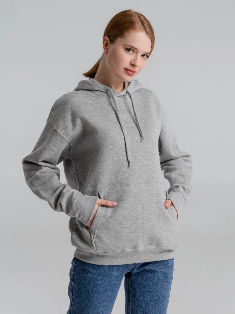 Толстовка с капюшоном Slam 320 серый меланж размер XS - фото 8