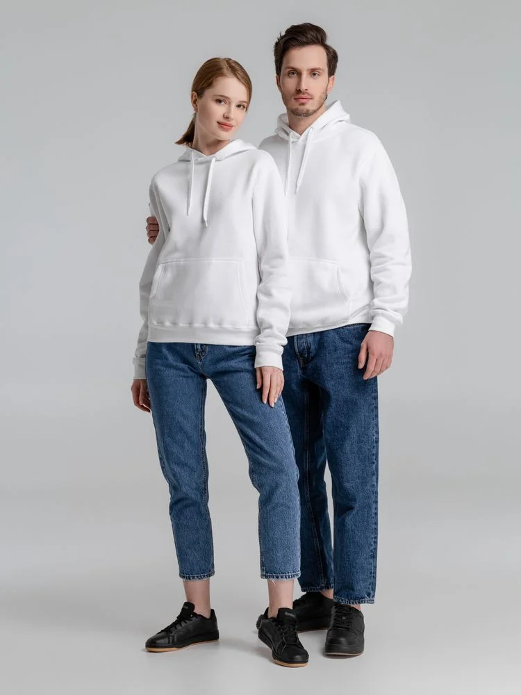 Толстовка с капюшоном Slam 320 белая - фото 11