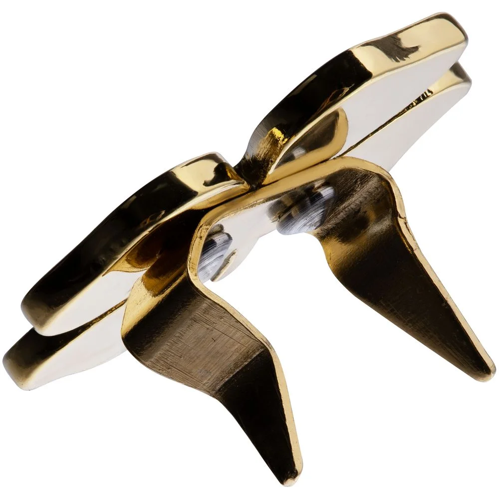 Шильдик Счастливый клевер золотистый - фото 4