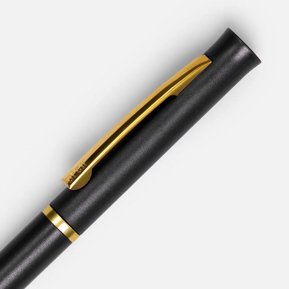 Ручка шариковая Euro Gold черная - фото 3
