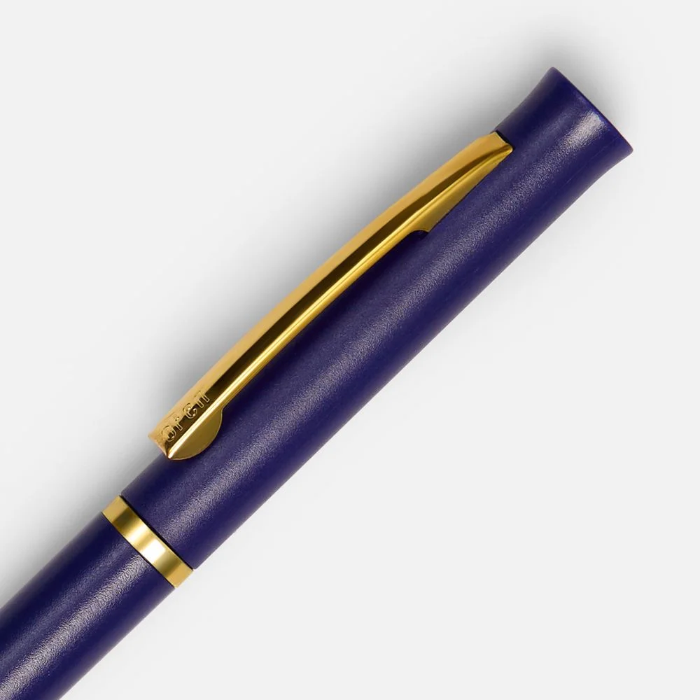 Ручка шариковая Euro Gold синяя - фото 3