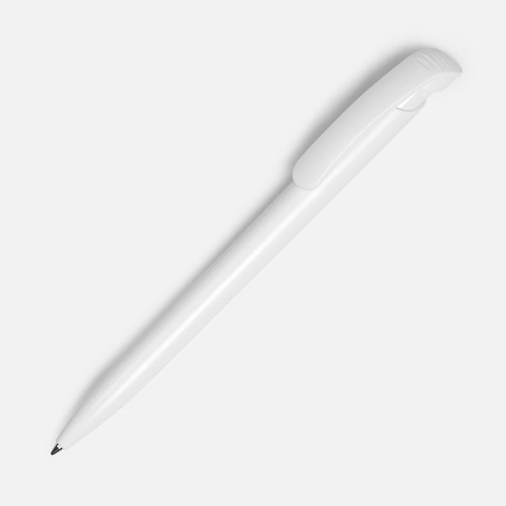 Ручка шариковая Clear Solid белая