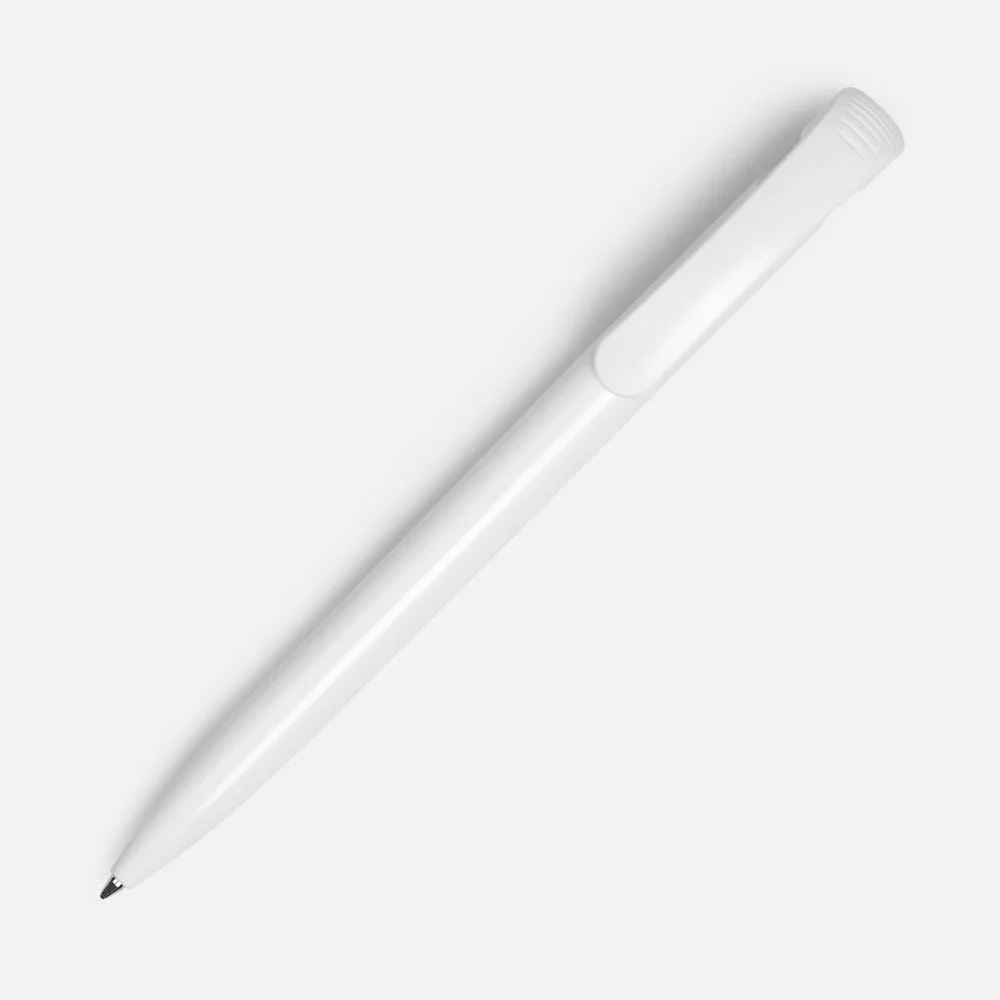 Ручка шариковая Clear Solid белая - фото 2