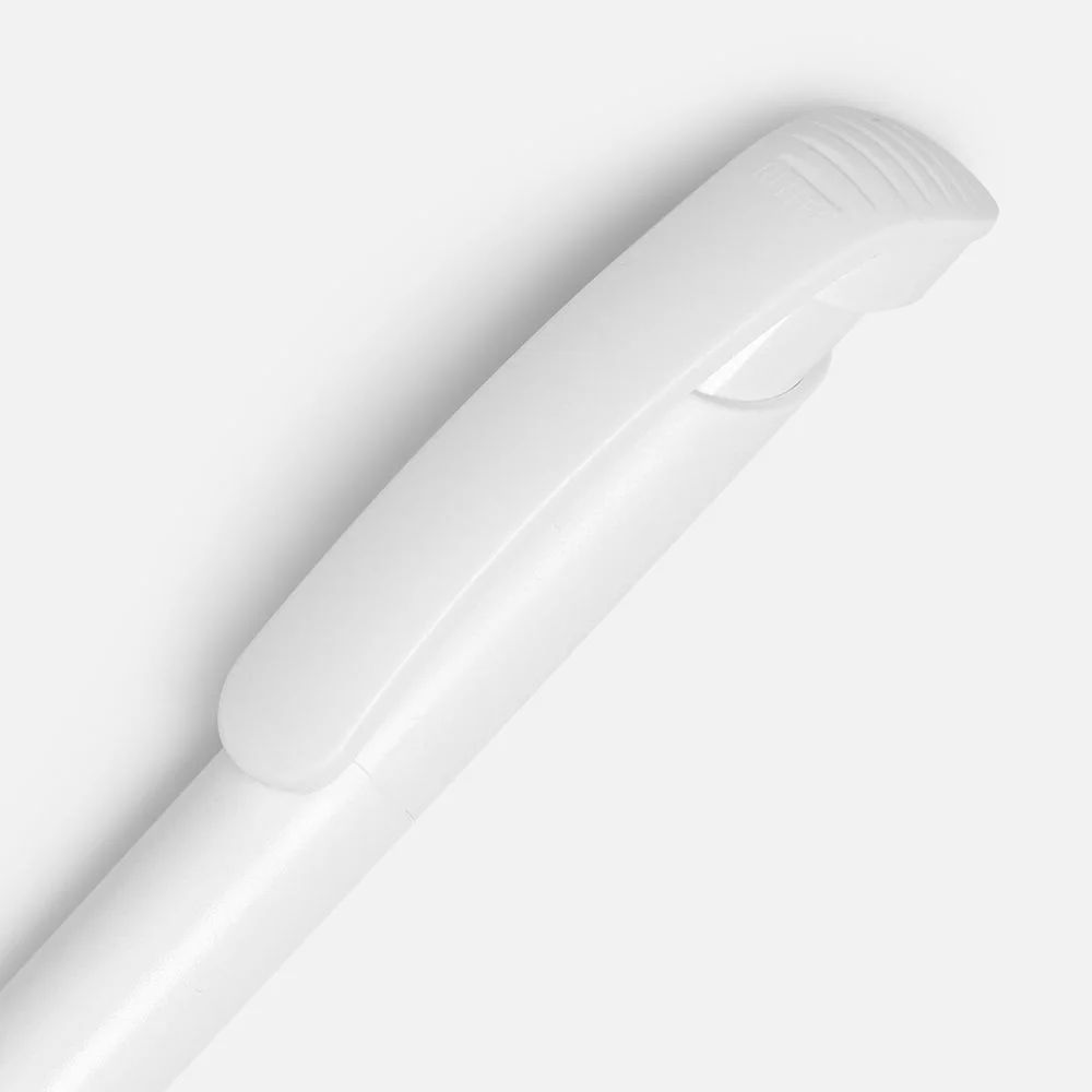 Ручка шариковая Clear Solid белая - фото 3
