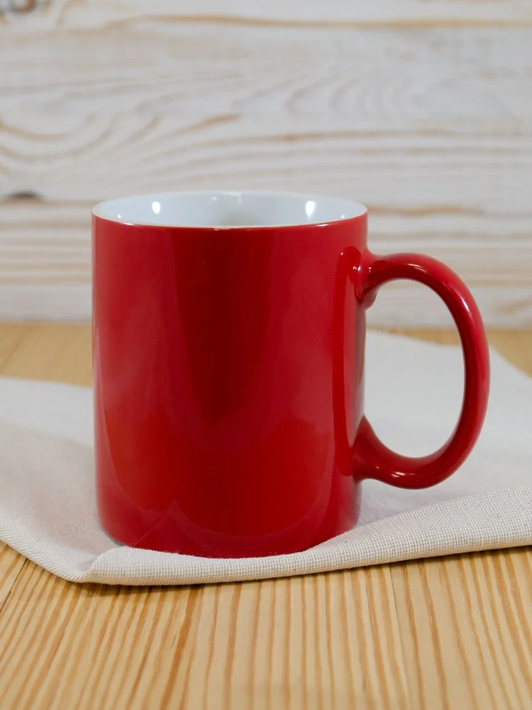 Кружка Promo, красная с белым - фото 2