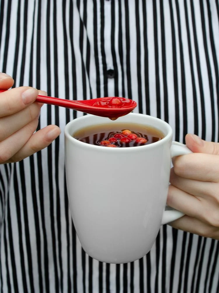 Кружка с ложкой Cheer Up белая с белой - фото 4