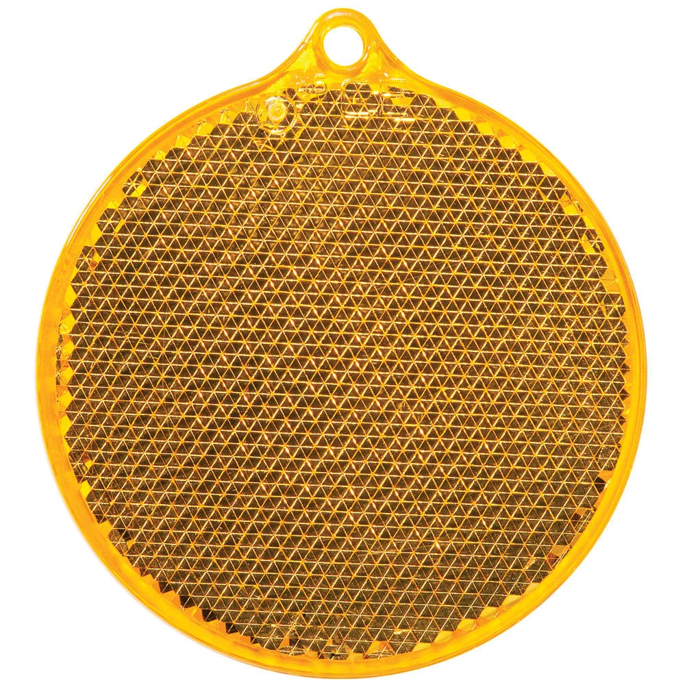 Пешеходный светоотражатель Круг оранжевый