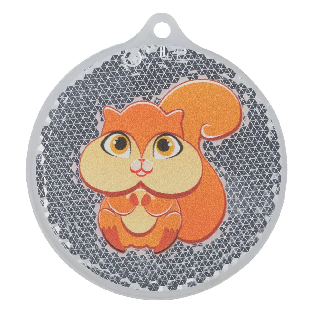 Пешеходный светоотражатель Круг оранжевый - фото 4