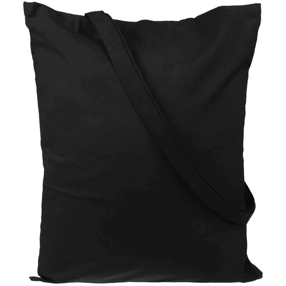 Холщовая сумка Basic 105 черная - фото 2