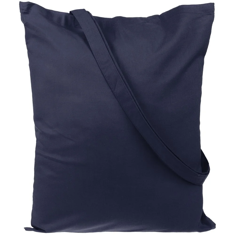 Холщовая сумка Basic 105 темно-синяя - фото 2