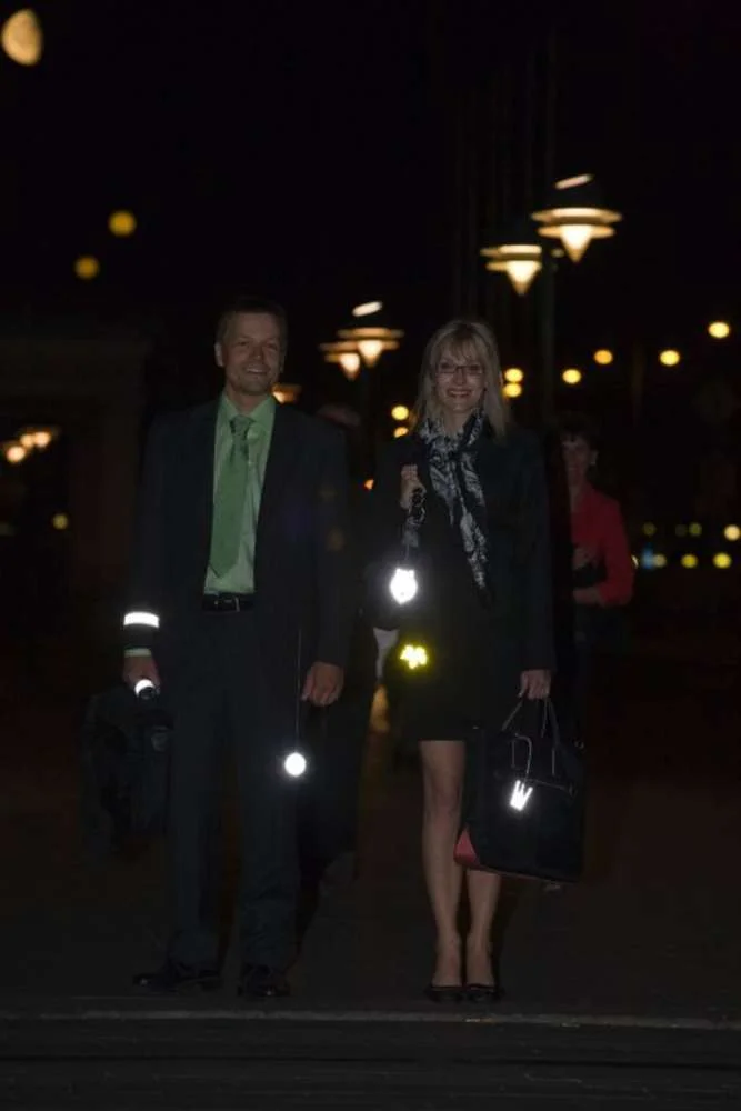 Светоотражатель Квадрат оранжевый - фото 5