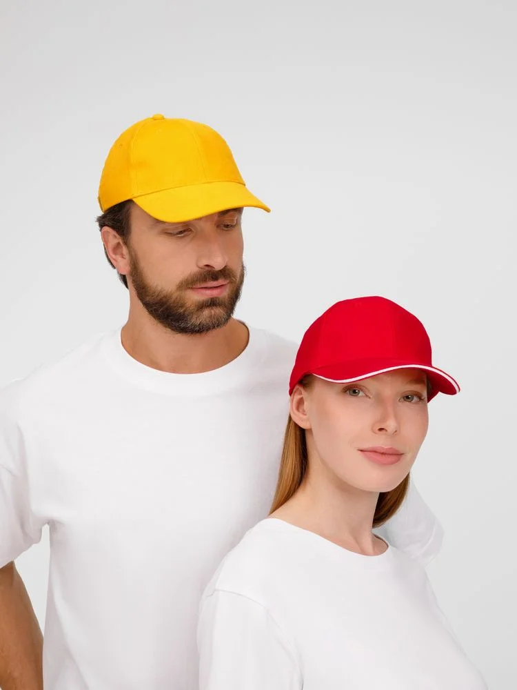 Бейсболка Buffalo красная с белым - фото 10