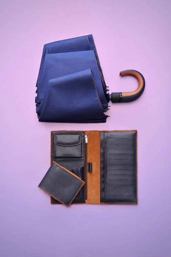 Складной зонт Palermo темно-синий - фото 5