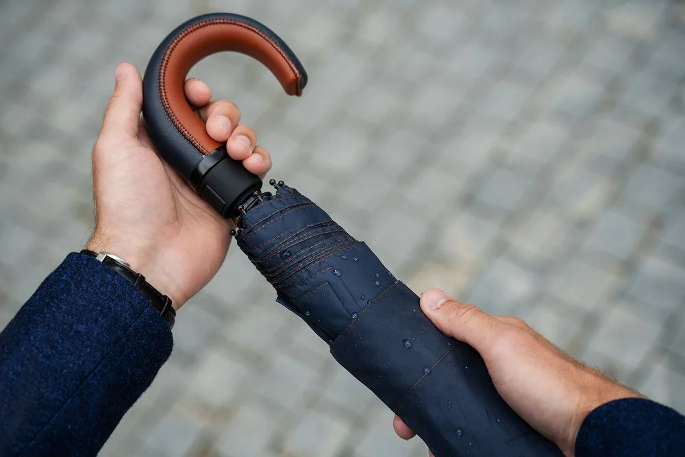 Складной зонт Palermo темно-синий - фото 7