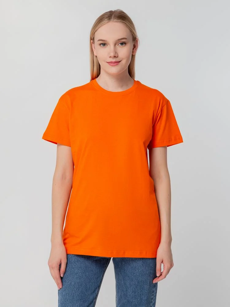 Футболка унисекс T-bolka 140 оранжевая - фото 9