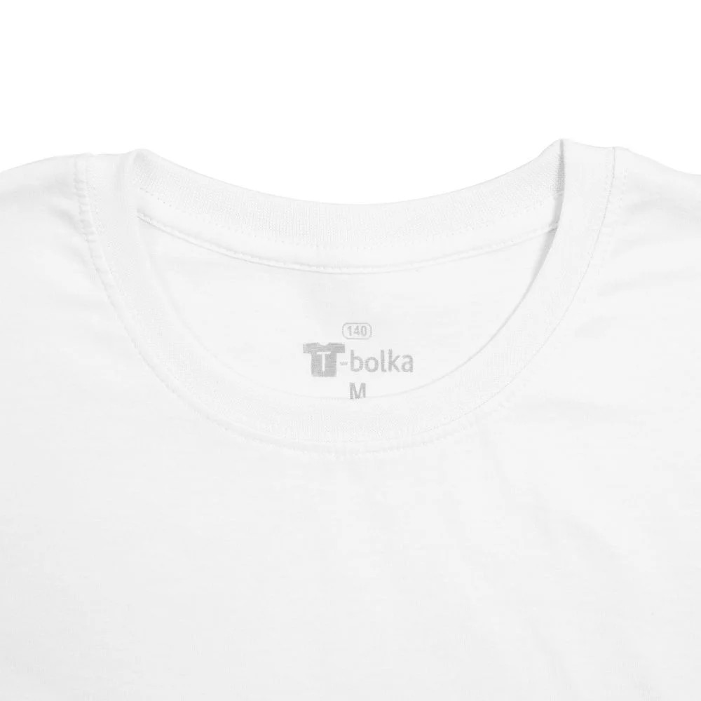 Футболка унисекс T-bolka 140 белая - фото 3
