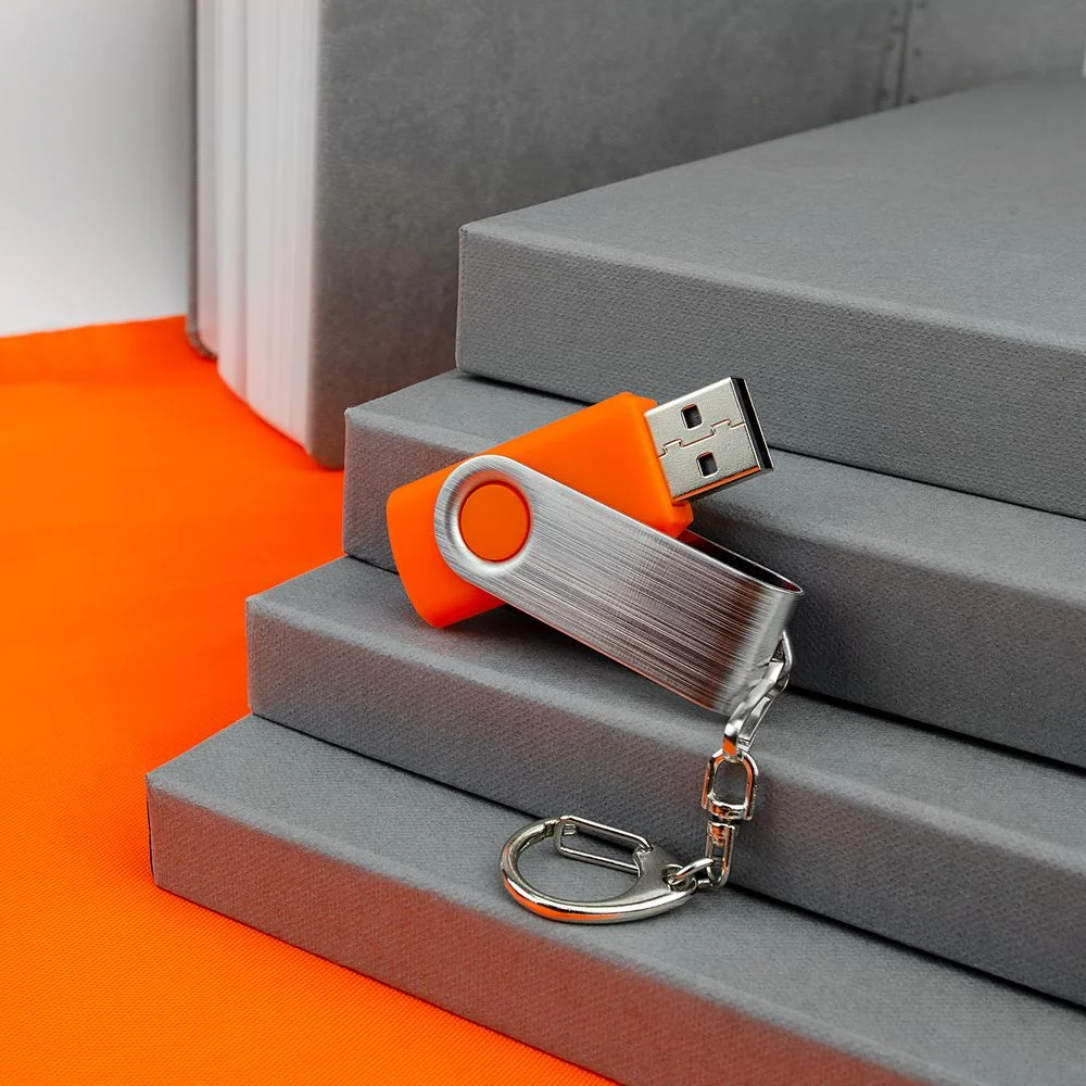 Флешка Twist оранжевая 8 Гб - фото 4