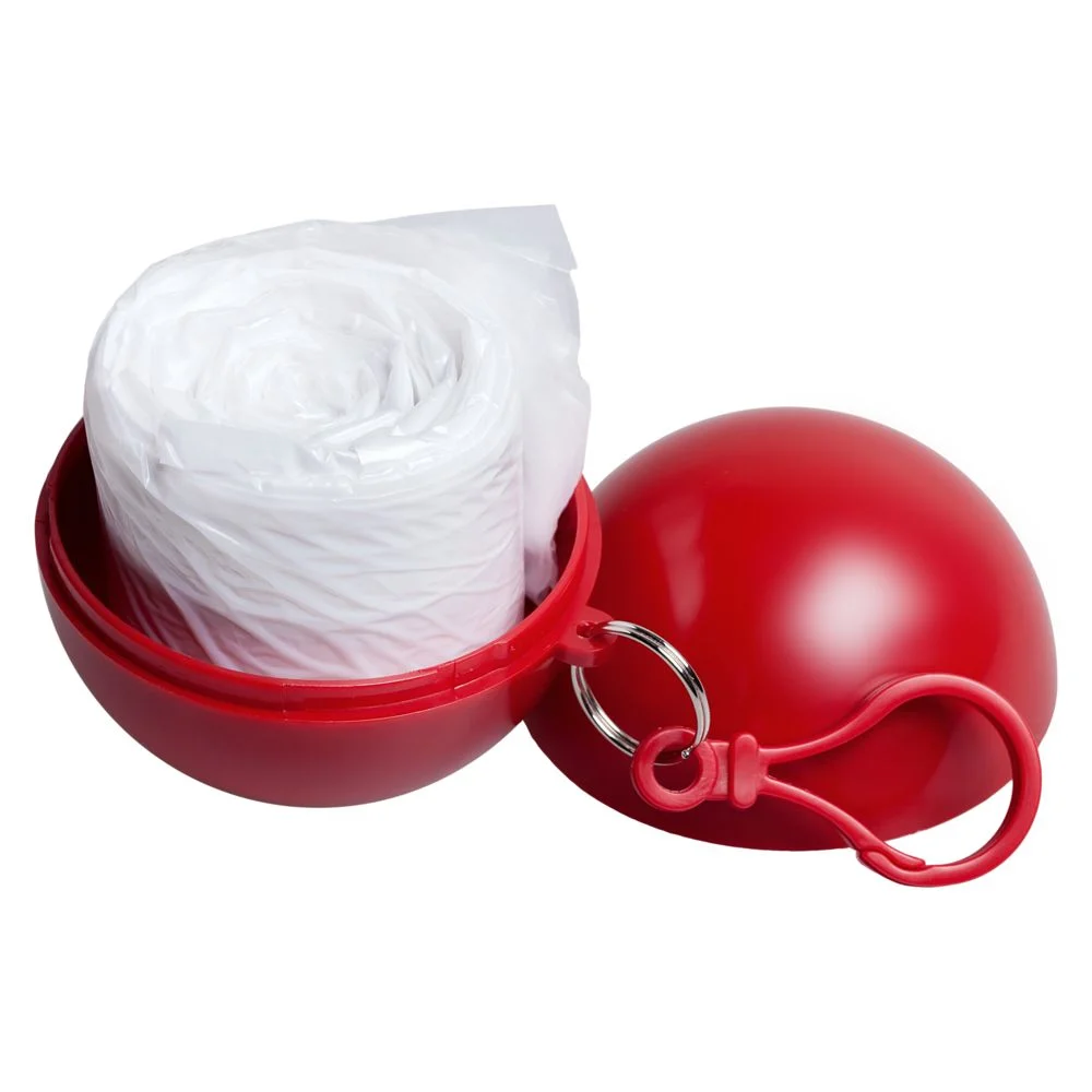 Дождевик в круглом футляре Nimbus, красный - фото 2