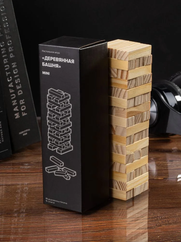 Игра «Деревянная башня мини», неокрашенная - фото 8