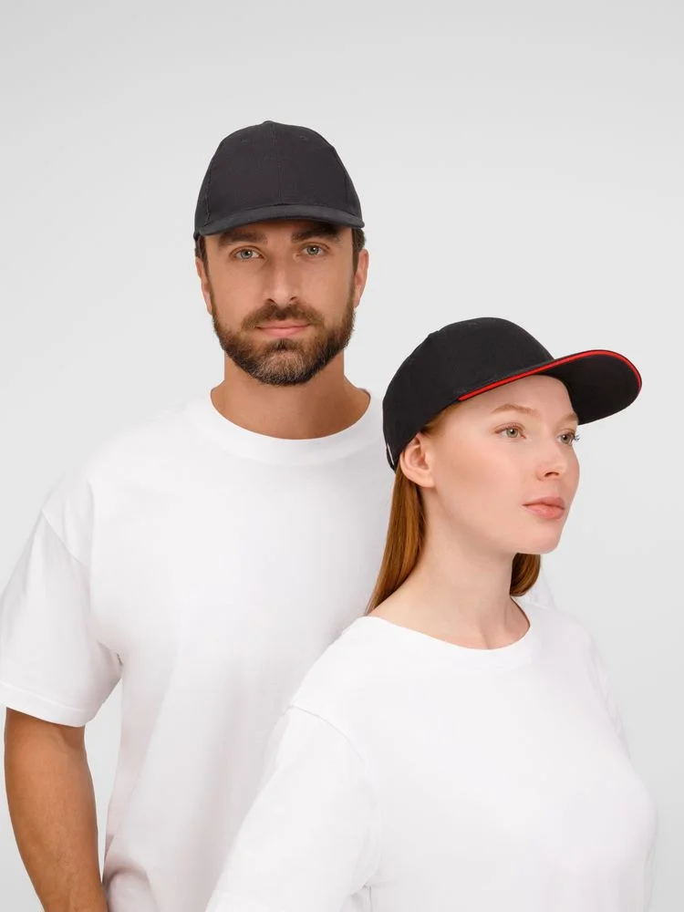 Бейсболка Buffalo, черная с красным - фото 10