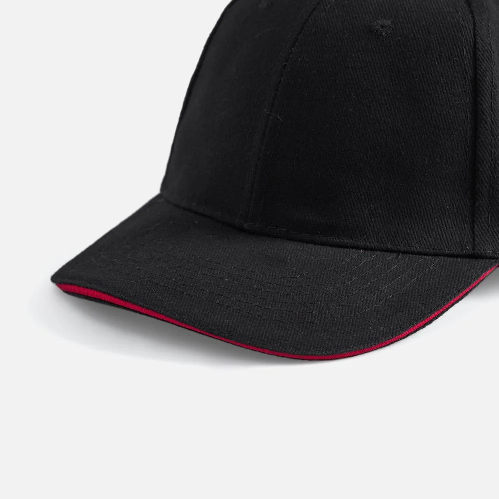 Бейсболка Buffalo, черная с красным - фото 2