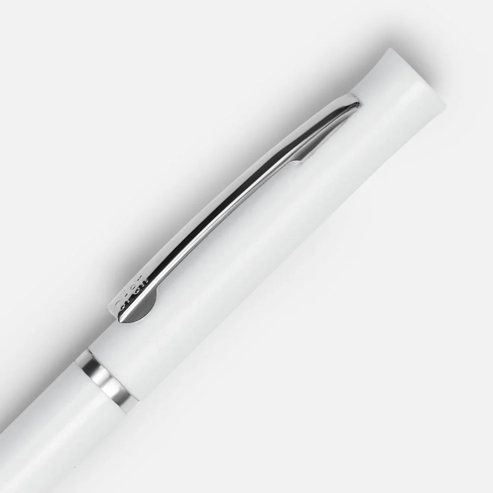 Ручка шариковая Euro Chrome белая - фото 3