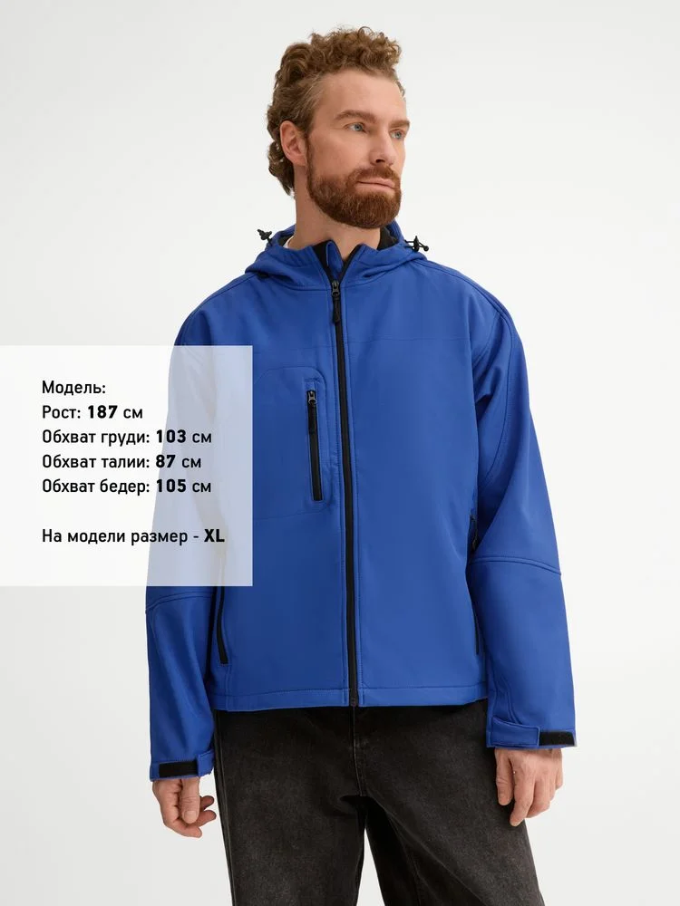 Куртка мужская с капюшоном Replay Men 340 ярко-синяя - фото 4