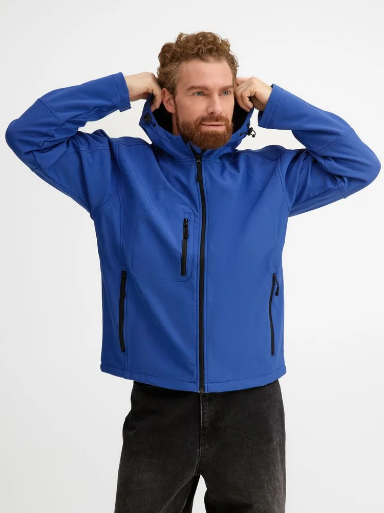 Куртка мужская с капюшоном Replay Men 340 ярко-синяя - фото 6