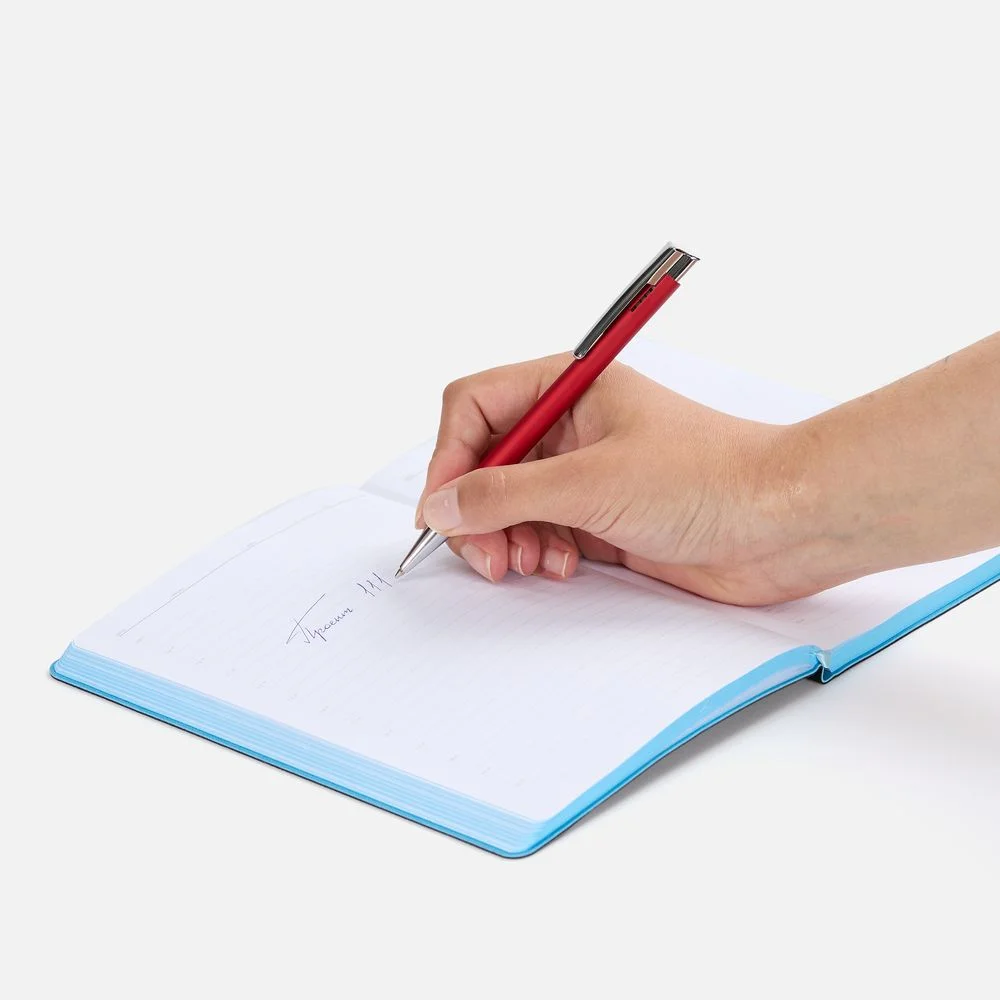 Ручка шариковая Stork, красная - фото 3