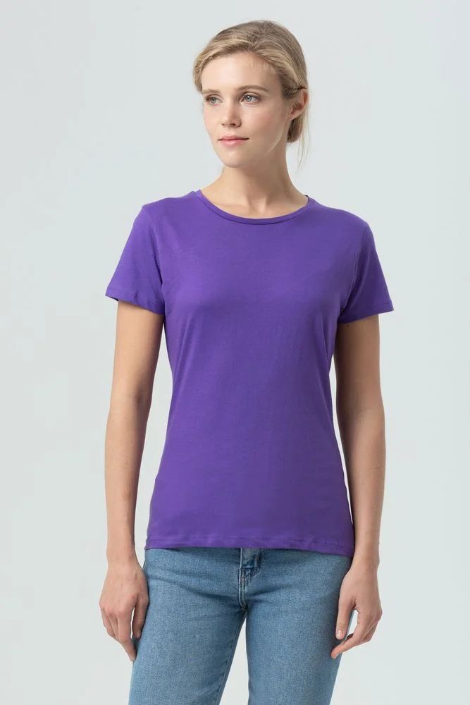 Футболка женская Miss 150 темно-фиолетовая - фото 5