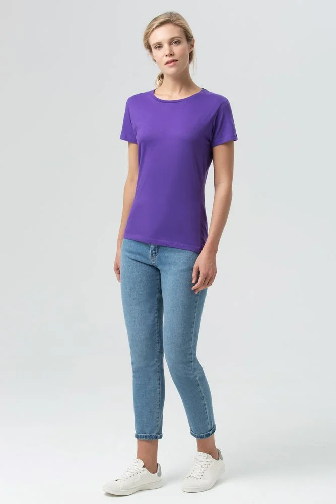 Футболка женская Miss 150 темно-фиолетовая - фото 8