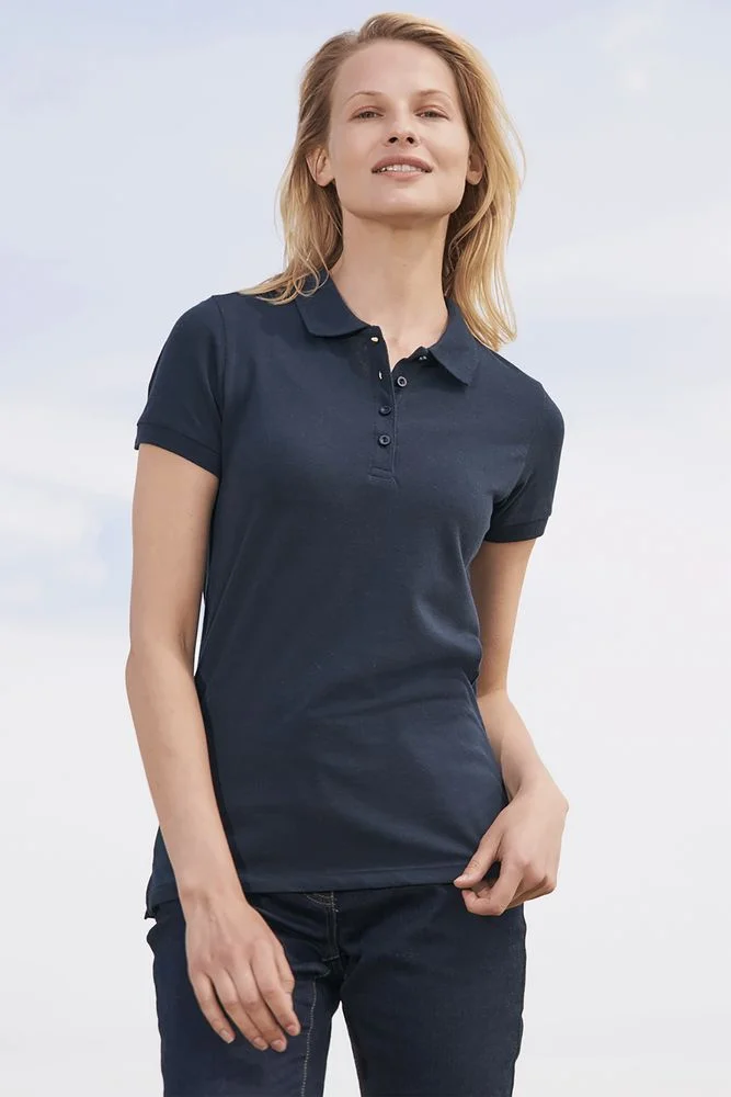 Рубашка поло женская Passion 170, зеленое яблоко - фото 5