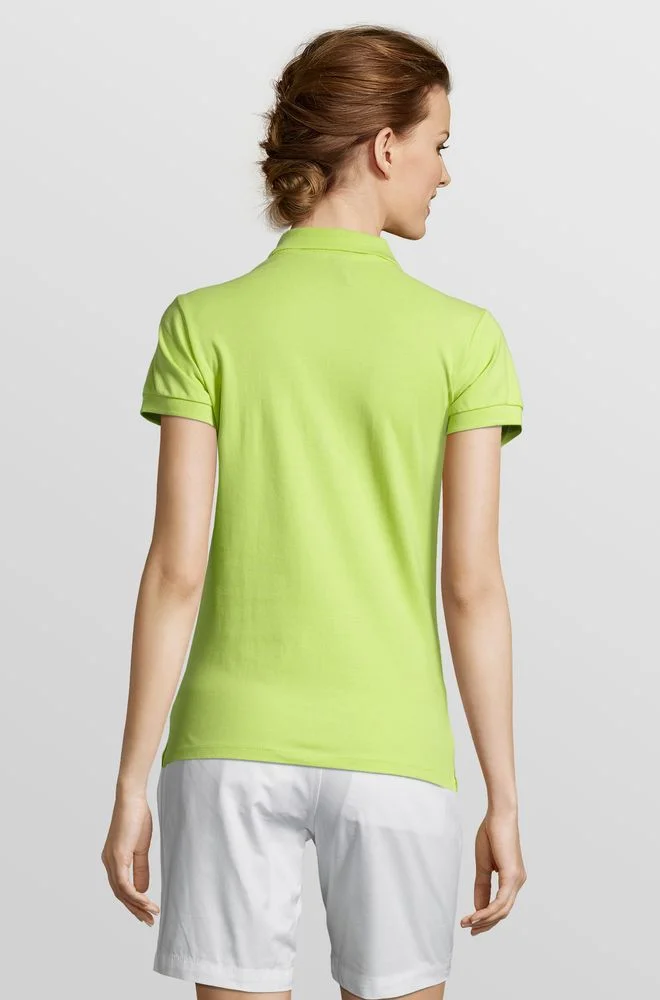 Рубашка поло женская People 210 зеленое яблоко - фото 5