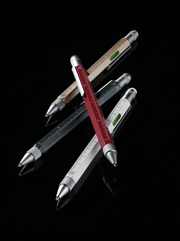 Ручка шариковая Construction мультиинструмент черная - фото 3