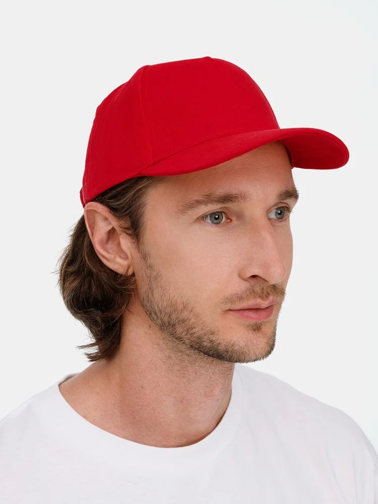 Бейсболка Long Beach, красная - фото 7