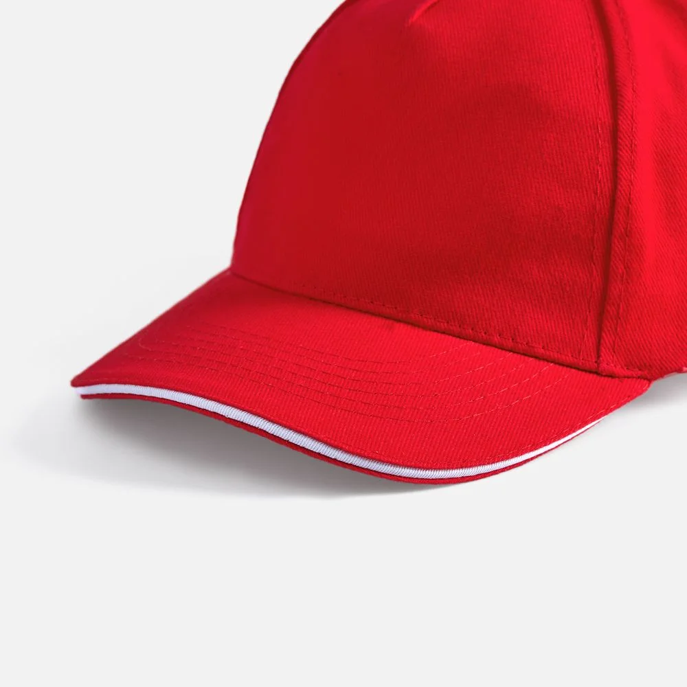 Бейсболка Long Beach, красная с белым - фото 2