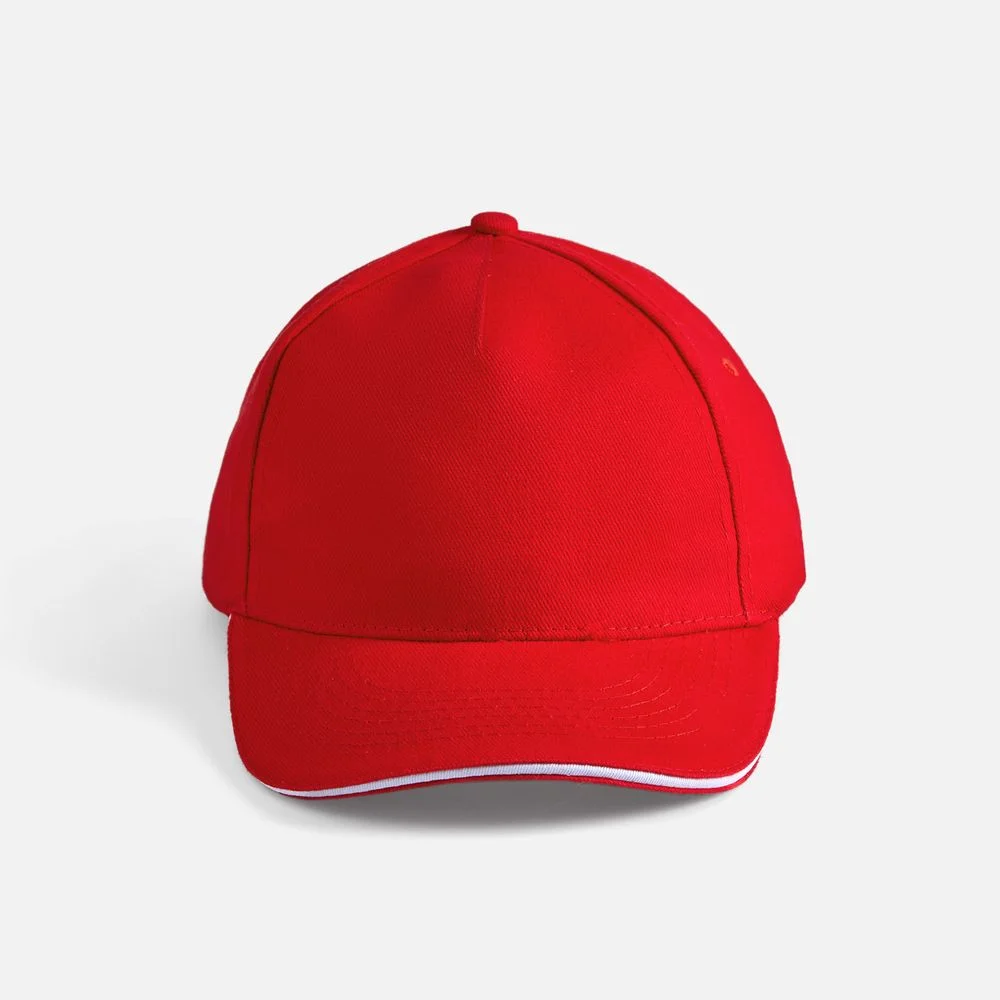 Бейсболка Long Beach, красная с белым - фото 3