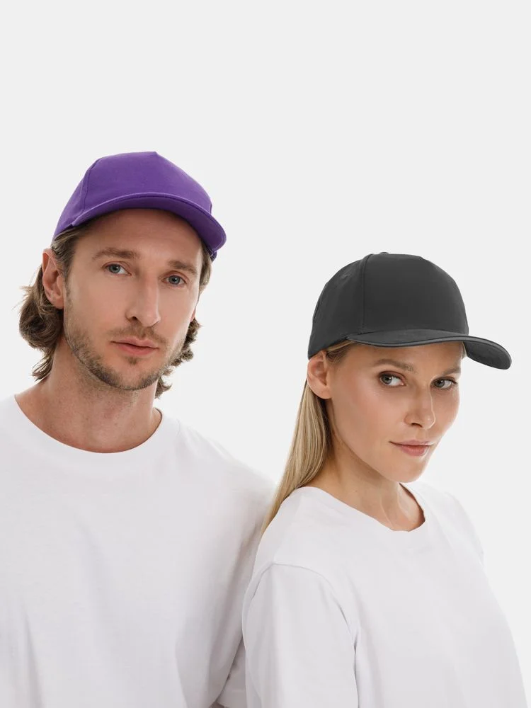 Бейсболка Long Beach, темно-серая со светло-серым - фото 10