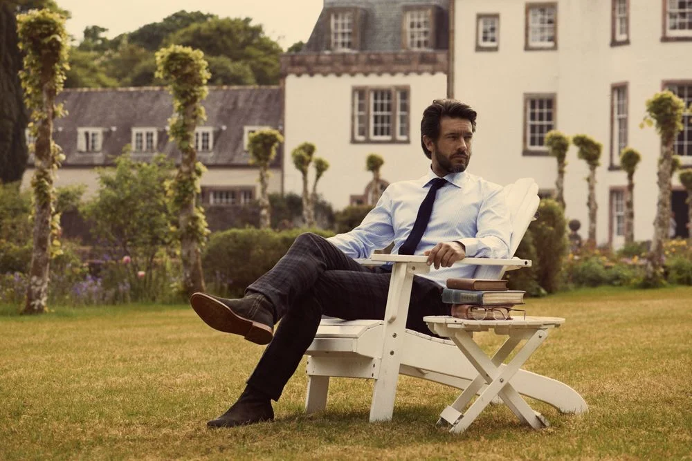 Рубашка мужская в полоску Reno, темно-синяя - фото 3