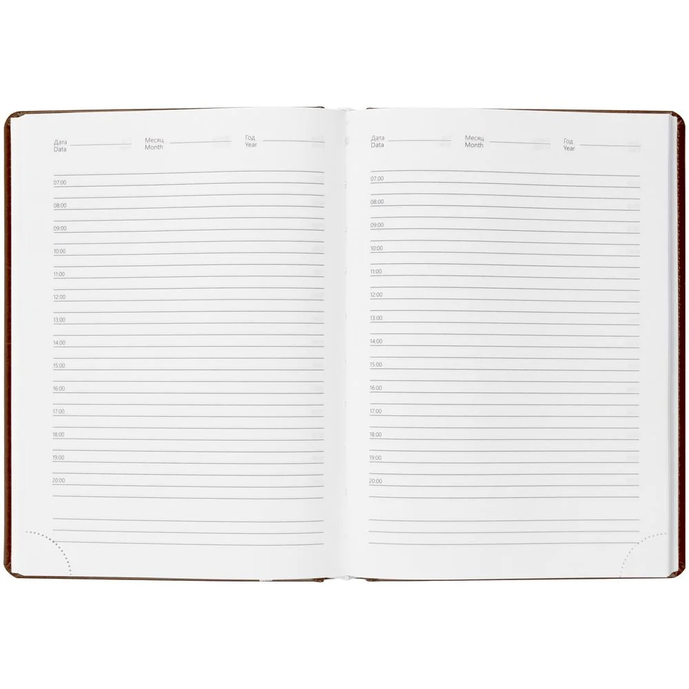 Ежедневник Nebraska, недатированный, бордовый - фото 3