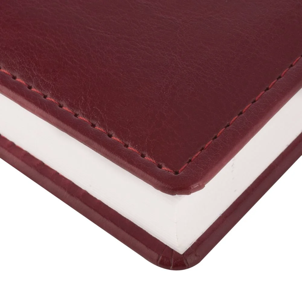 Ежедневник Nebraska, недатированный, бордовый - фото 4