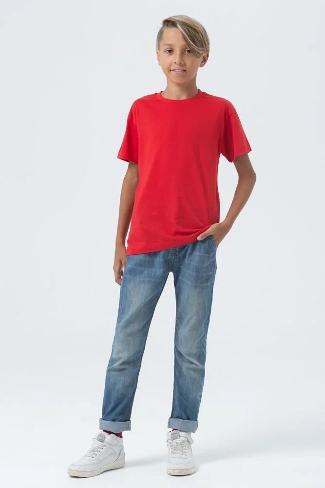 Футболка детская Regent Fit Kids красная - фото 6