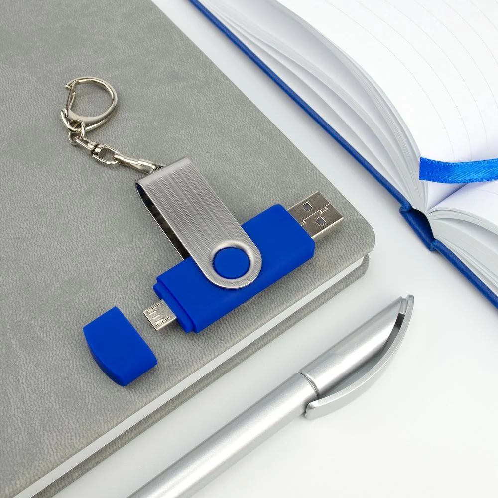 Флешка Double Twist 16 Гб синяя - фото 5