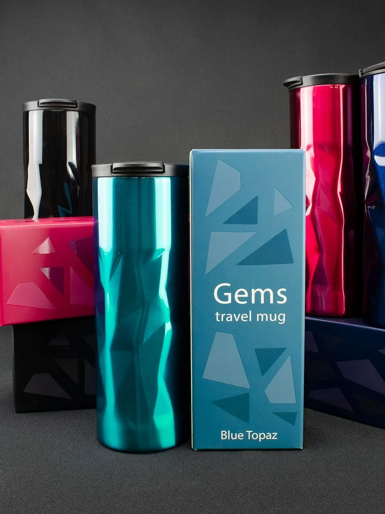 Термостакан Gems Black Sapphire, черный сапфир (синий) - фото 9