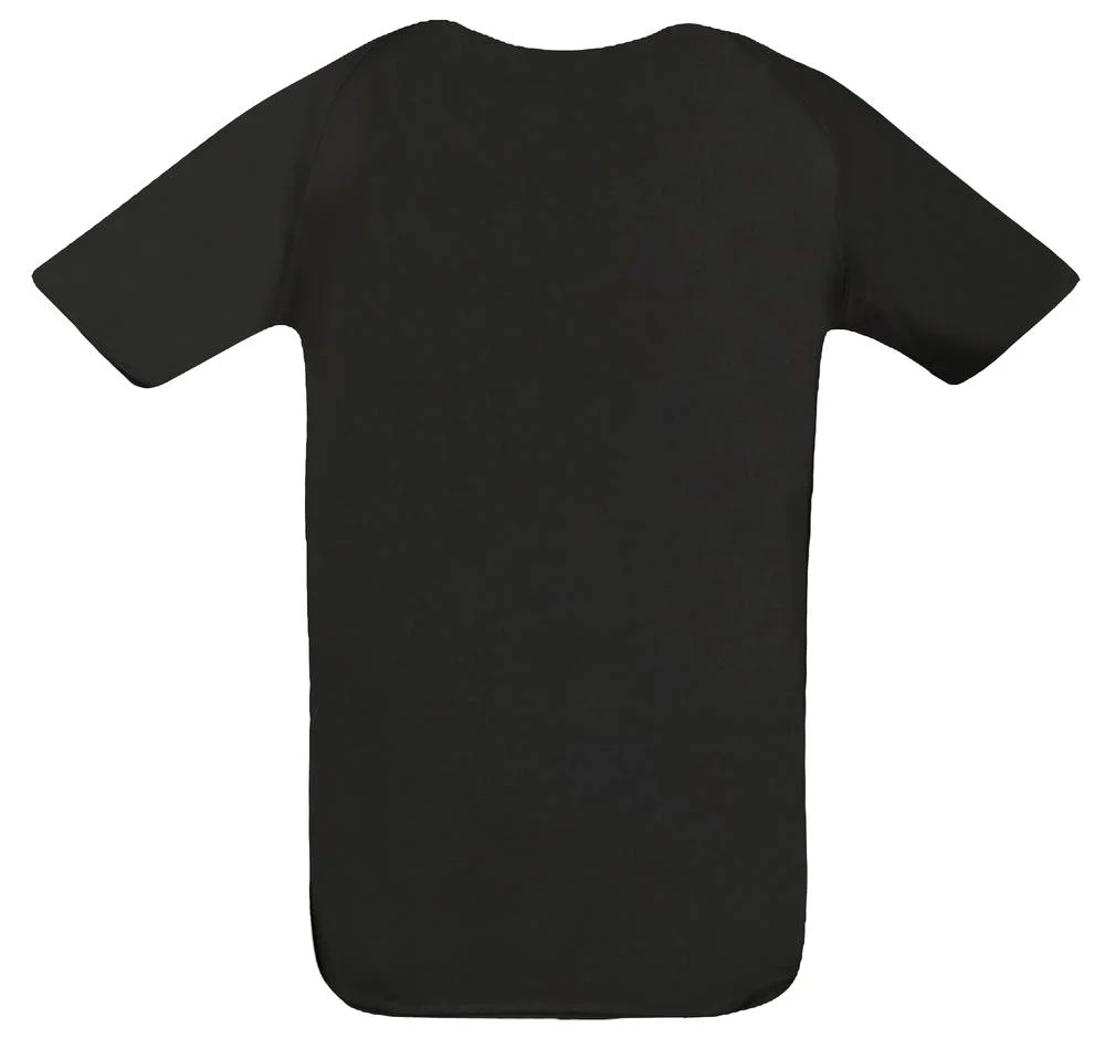 Футболка унисекс Sporty 140, черная - фото 2