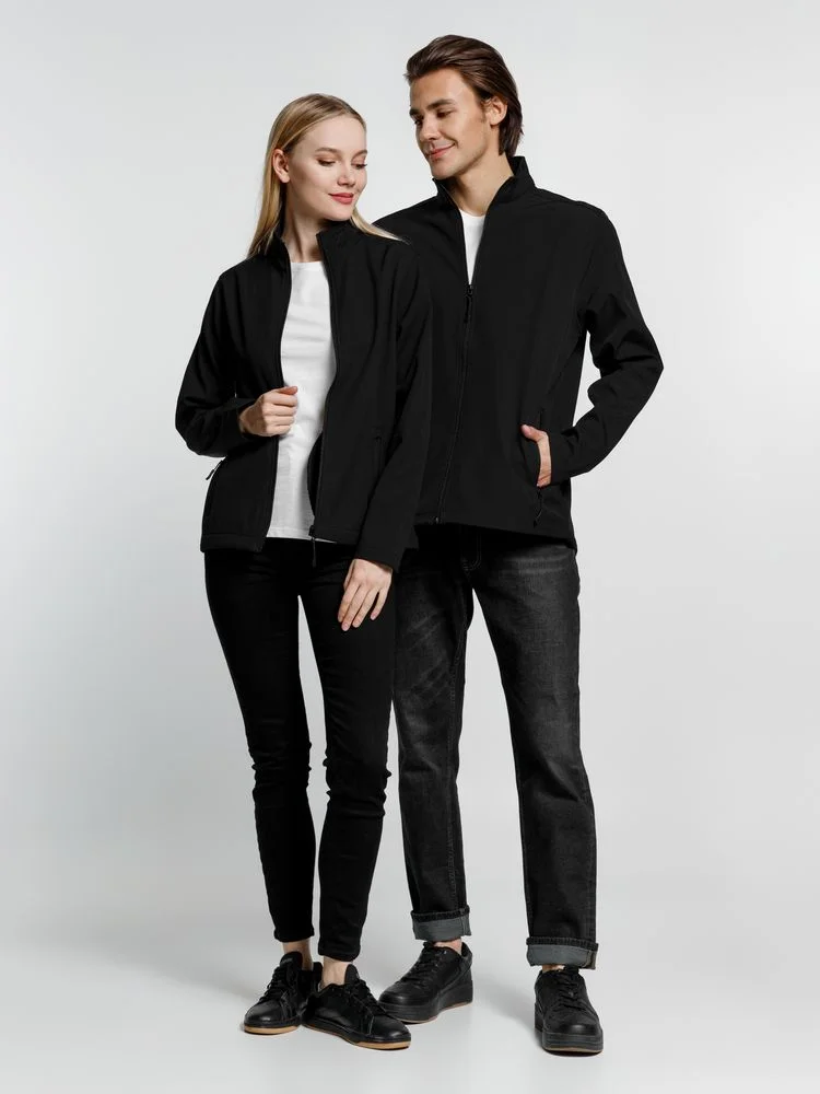 Куртка софтшелл мужская Race Men, черная - фото 8