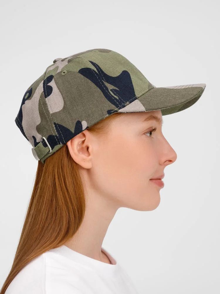 Бейсболка Buffalo зеленый камуфляж - фото 8