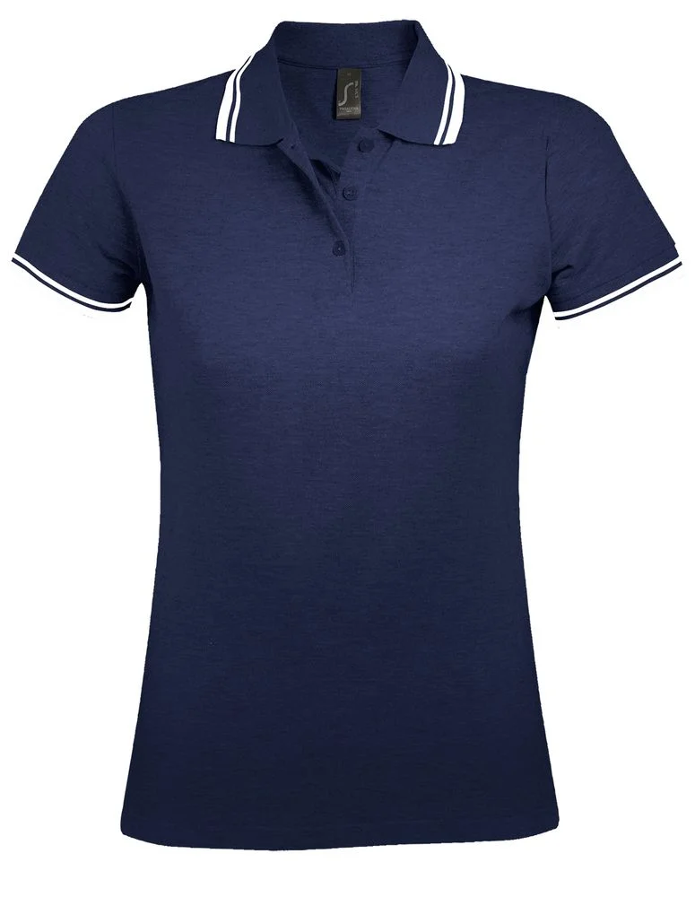 Рубашка поло женская Pasadena Women 200 с контрастной отделкой ярко с - фото 5