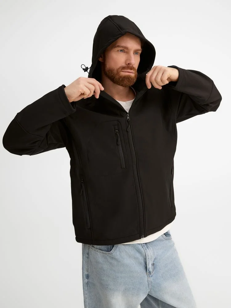 Куртка мужская с капюшоном Replay Men 340, черная - фото 6