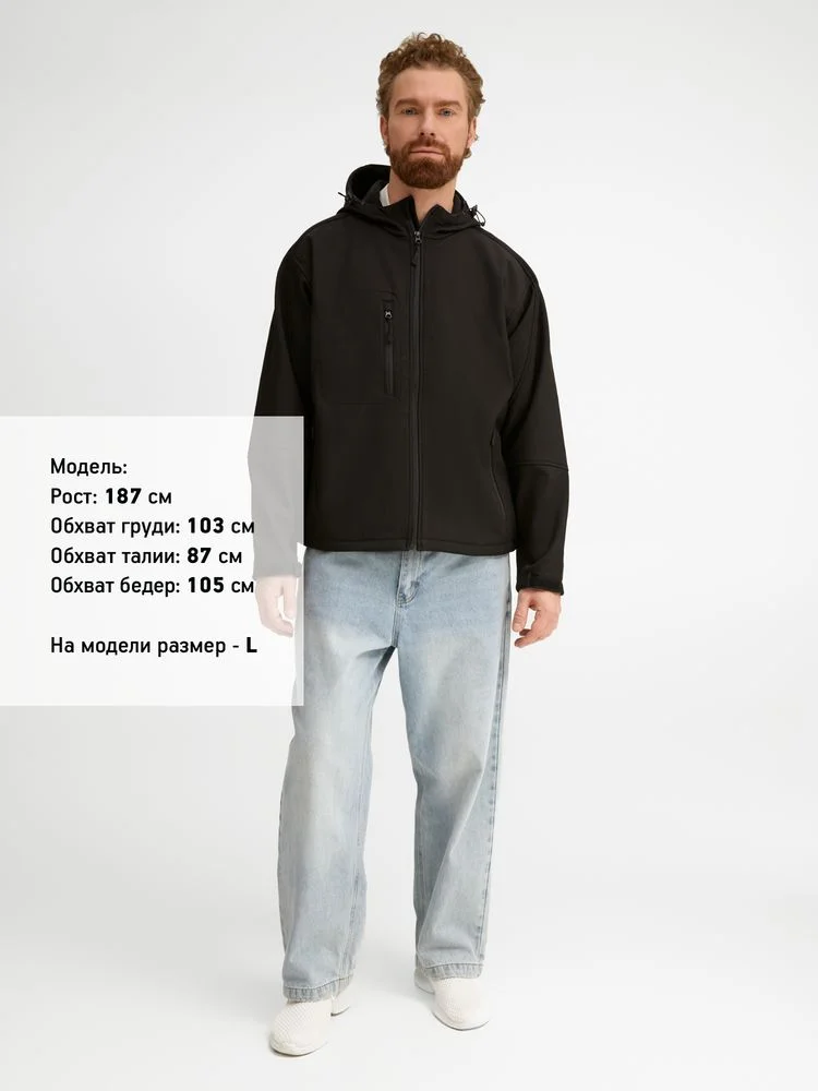 Куртка мужская с капюшоном Replay Men 340, черная - фото 8